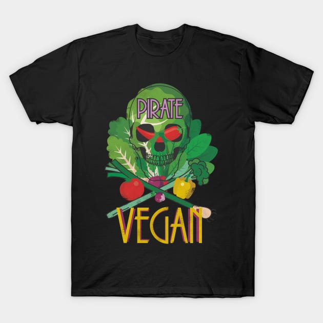 Vegan pirate T-Shirt by Iamaika